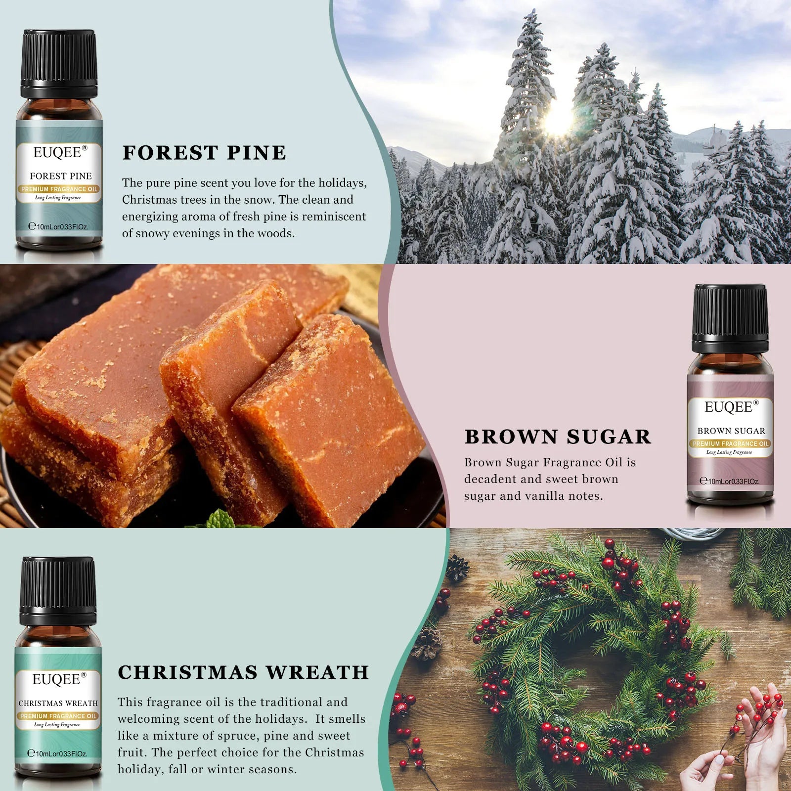 6x Winter Essential Oils