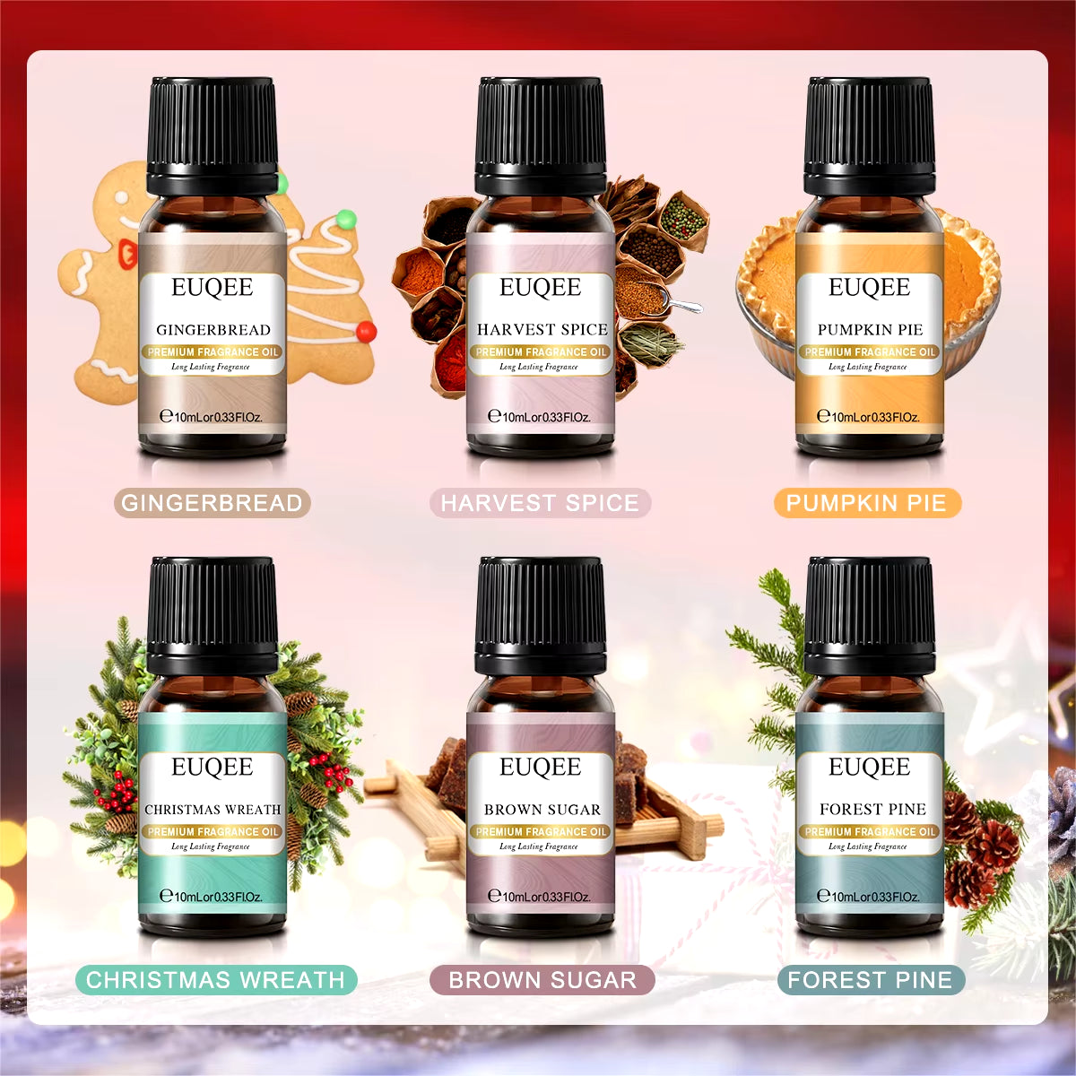 6x Winter Essential Oils